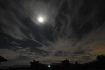 July 12, 2014 @ Approx 11:50pm Chemtrails and the Super Moon