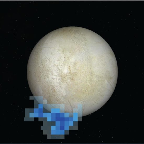 Europa : Image credit: NASA/ESA/L. Roth/SWRI/University of Cologne 