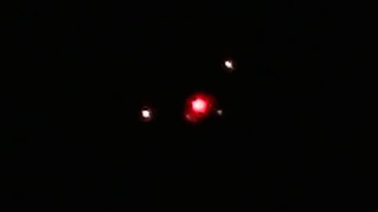On July 24, 2013 @ 9:00 pm my wife and I observed what appeared to be a TR3B or variant vertically take off from the USAF Plant 42 installation in Palmdale, Ca. It traveled east directly over our ranch at low altitude with no sound. Completely silent. This is a actual photo of the craft taken over our house. 
