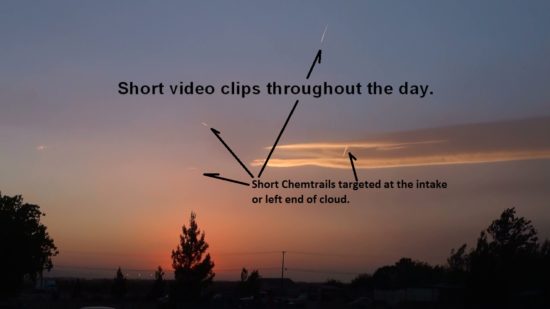 Plasma Cloud over Mojave Ca. 05-23-2012. Chemtrails were sprayed into the cloud all day long. 