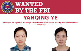The FBI has released a wanted poster for Yanqing Ye, the lieutenant for China’s military who is accused lying on her visa application and researching U.S. military websites for her country.